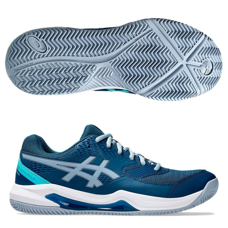 Asics Gel Dedicate 8 Padel Mako Blue Grey Blue 2025 Padel Shoes