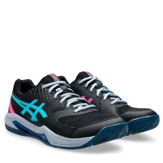 Asics Gel Dedicate 8 Padel Black Energy Aqua 2025 Padel Shoes